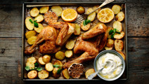Kylling og kartofler i ovn