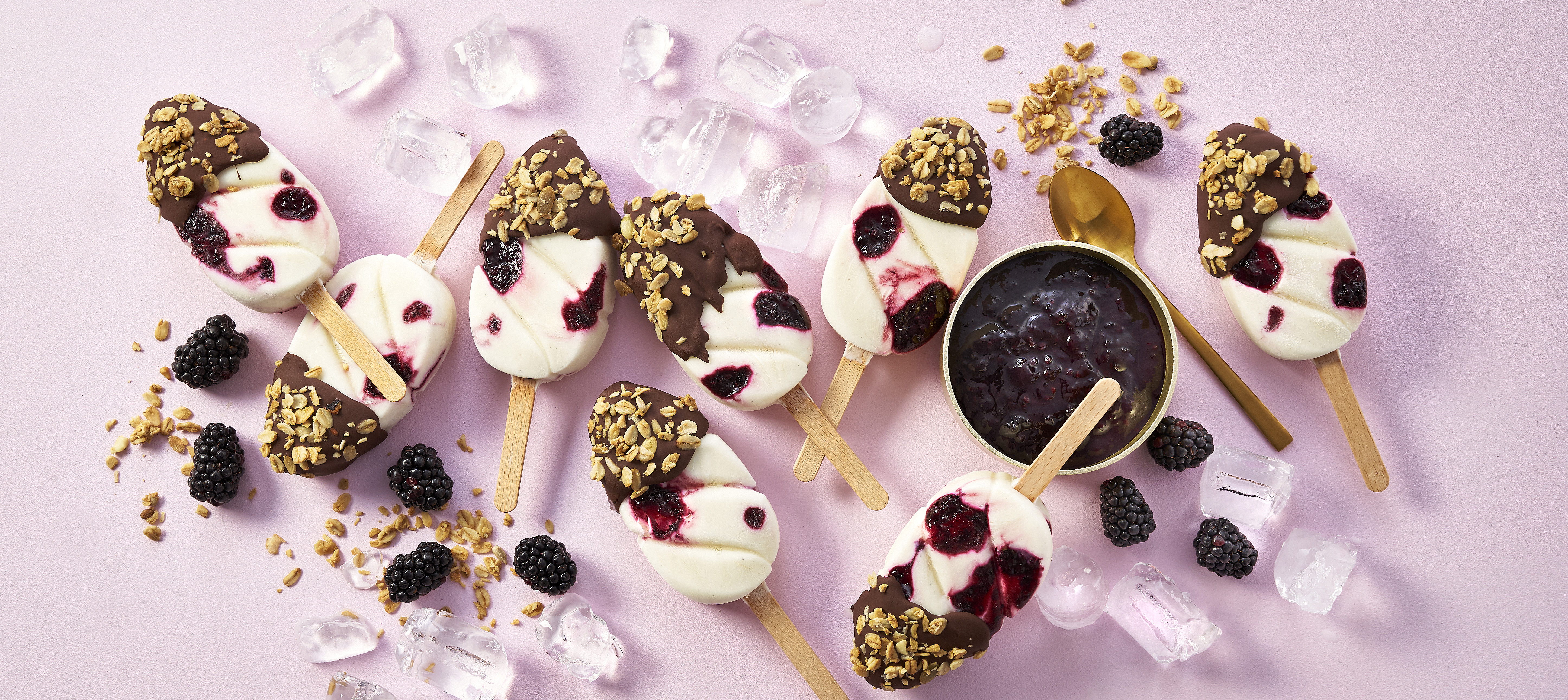 Frozen skyr-ispinde