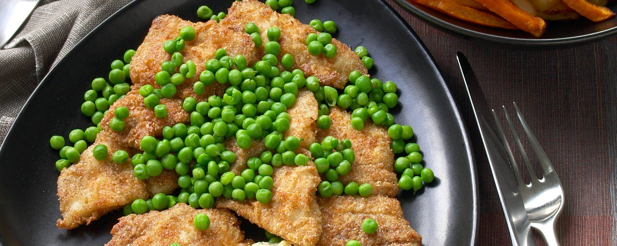 Ovnstegte fiskefileter